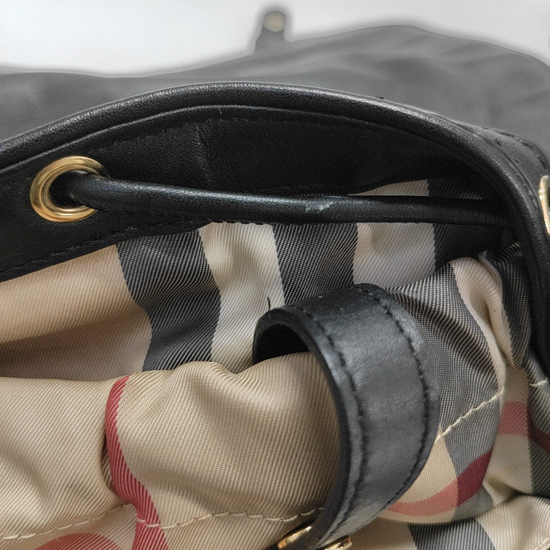 Nylon Shoulder Bag Black