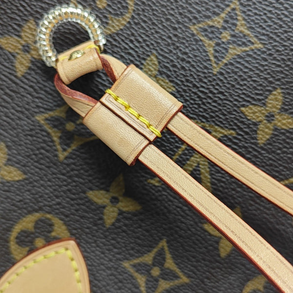 NEVERFULL MM Monogram Coated Canvas Brown