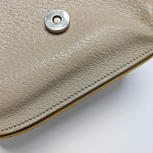 Calfskin Shoulder Bag Beige