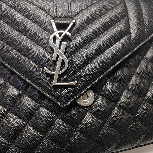 ENVELOPE Medium Quilted Calfskin Black