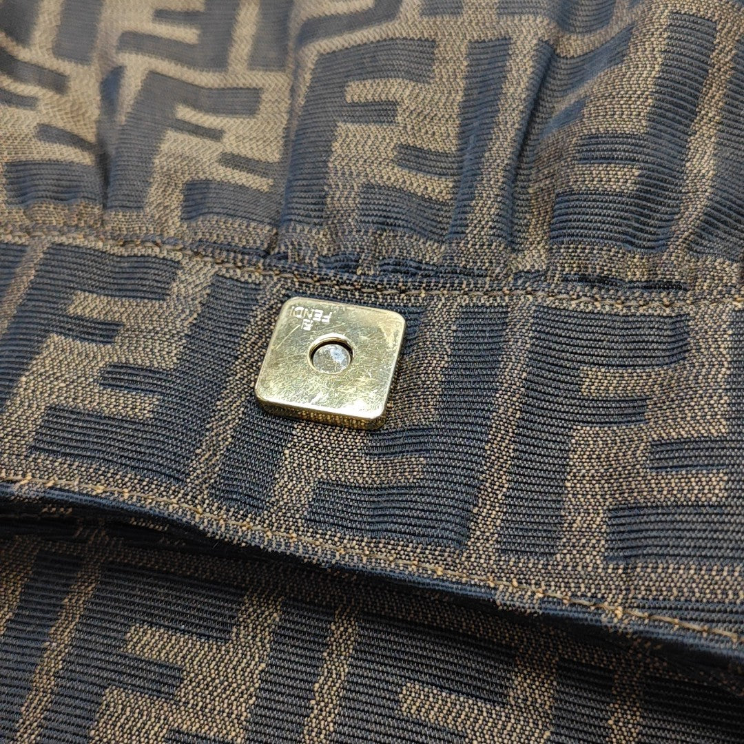 Canvas Top Handle Bag Brown