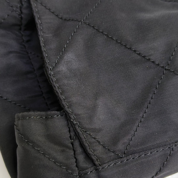 Nylon Quilted Nylon Black