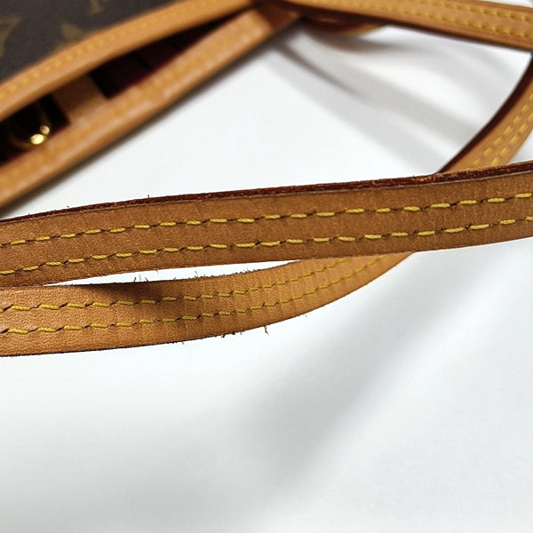 NEVERFULL MM Monogram Coated Canvas Brown