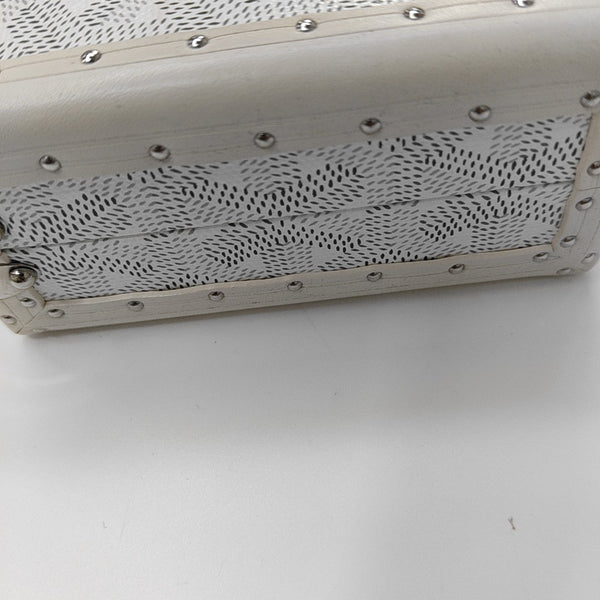 Coated Canvas Shoulder Bag White