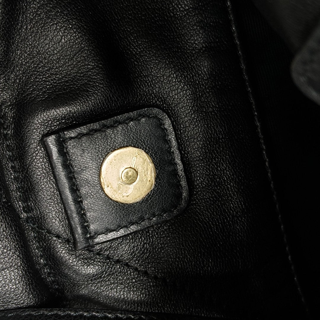 JAMIE POCHON Lambskin Black