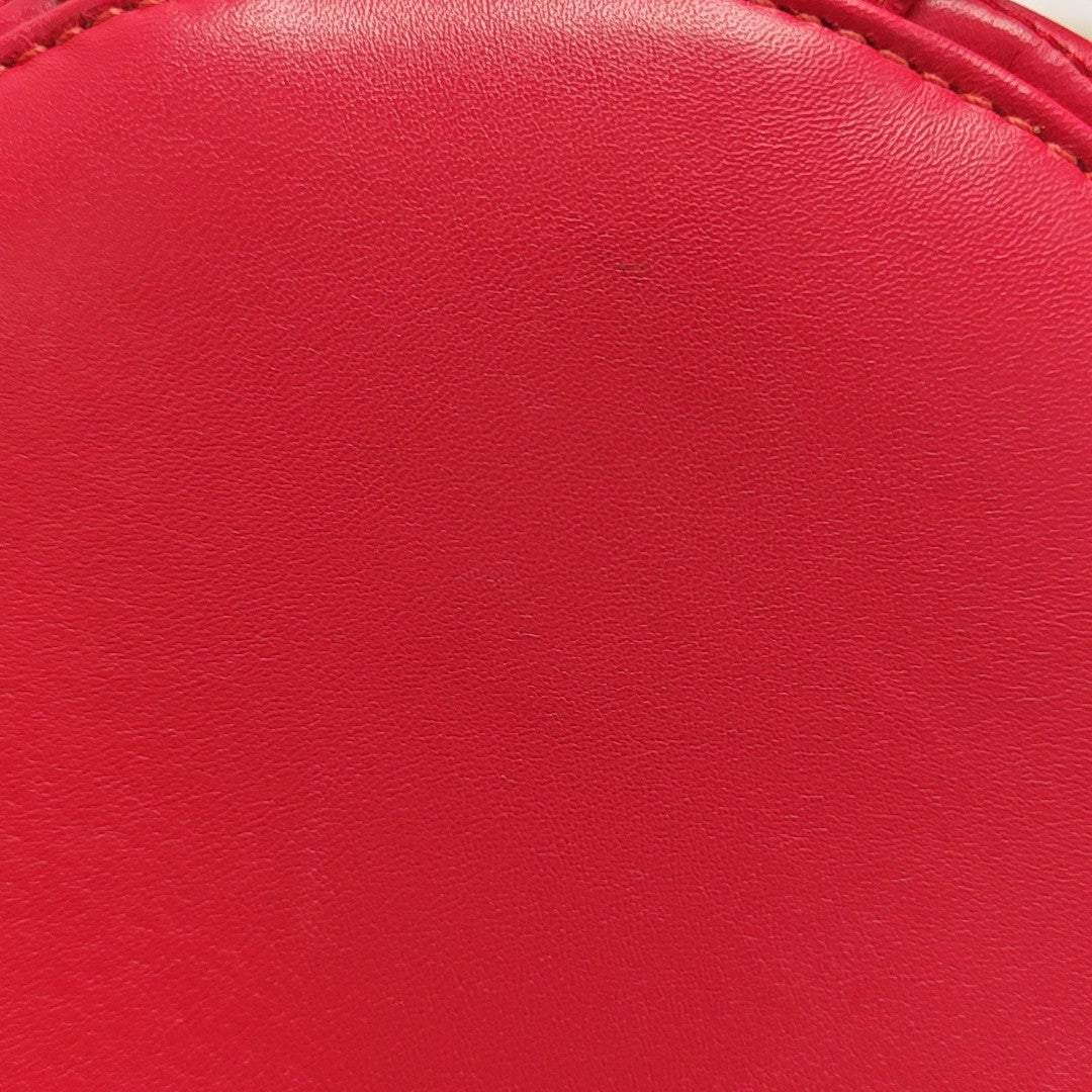 Quilted Calfskin Backpack Red