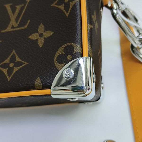 SOFT TRUNK Mini Monogram Coated Canvas Brown