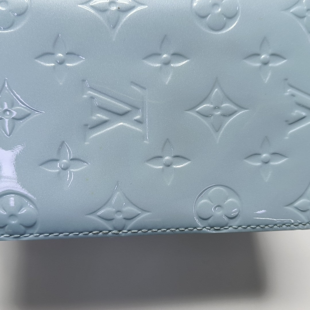 READE PM Monogram Patent Leather Blue