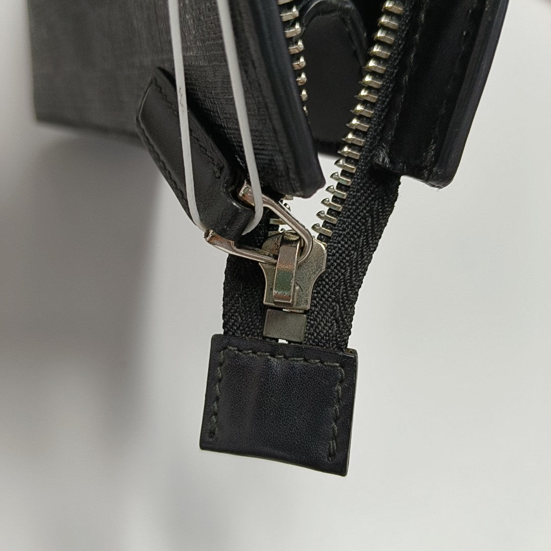 GG Supreme Monogram Coated Canvas Gray