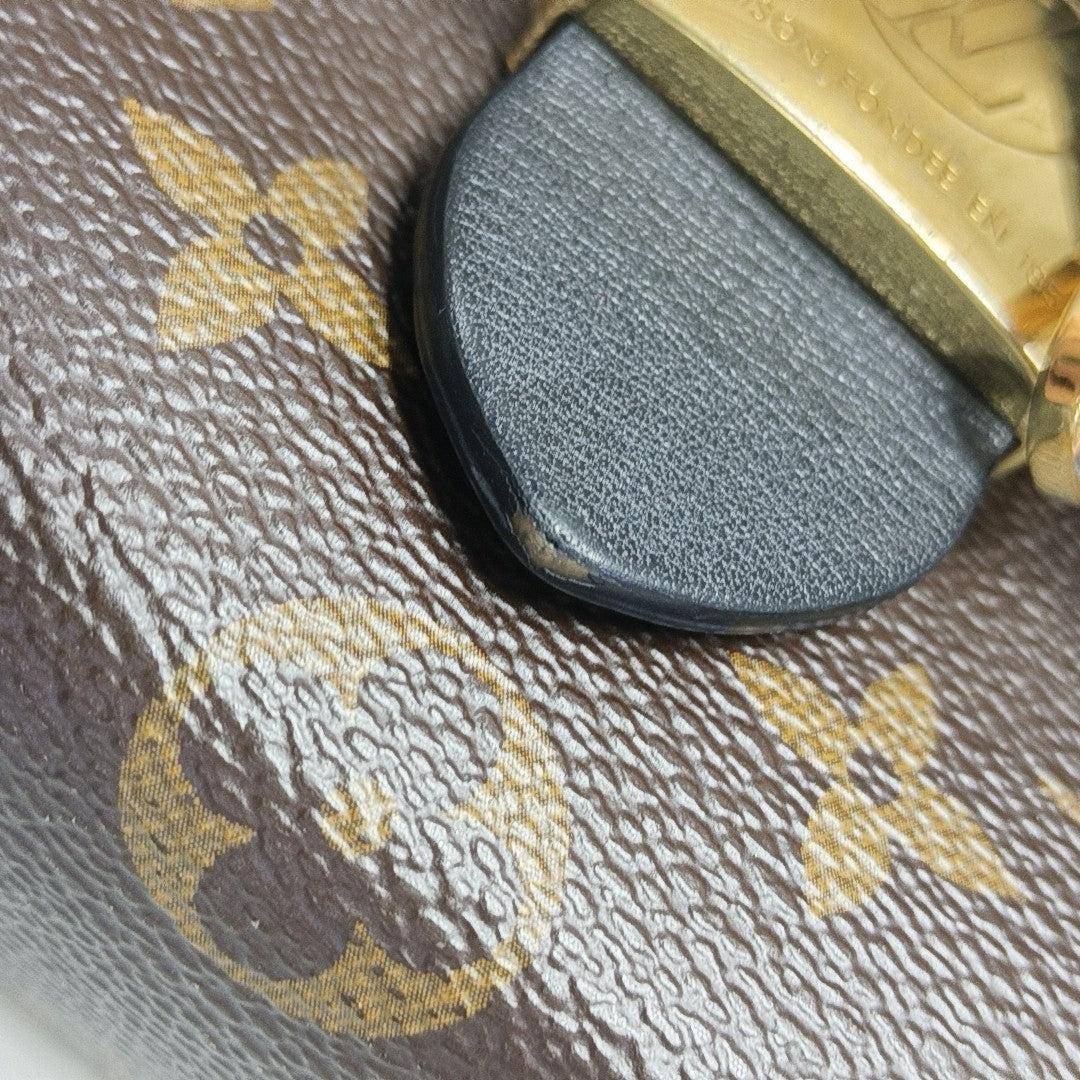 LOCKY BB Monogram Coated Canvas Brown