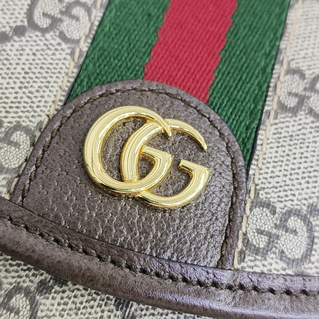 Monogram Coated Canvas Shoulder Bag Mini Beige