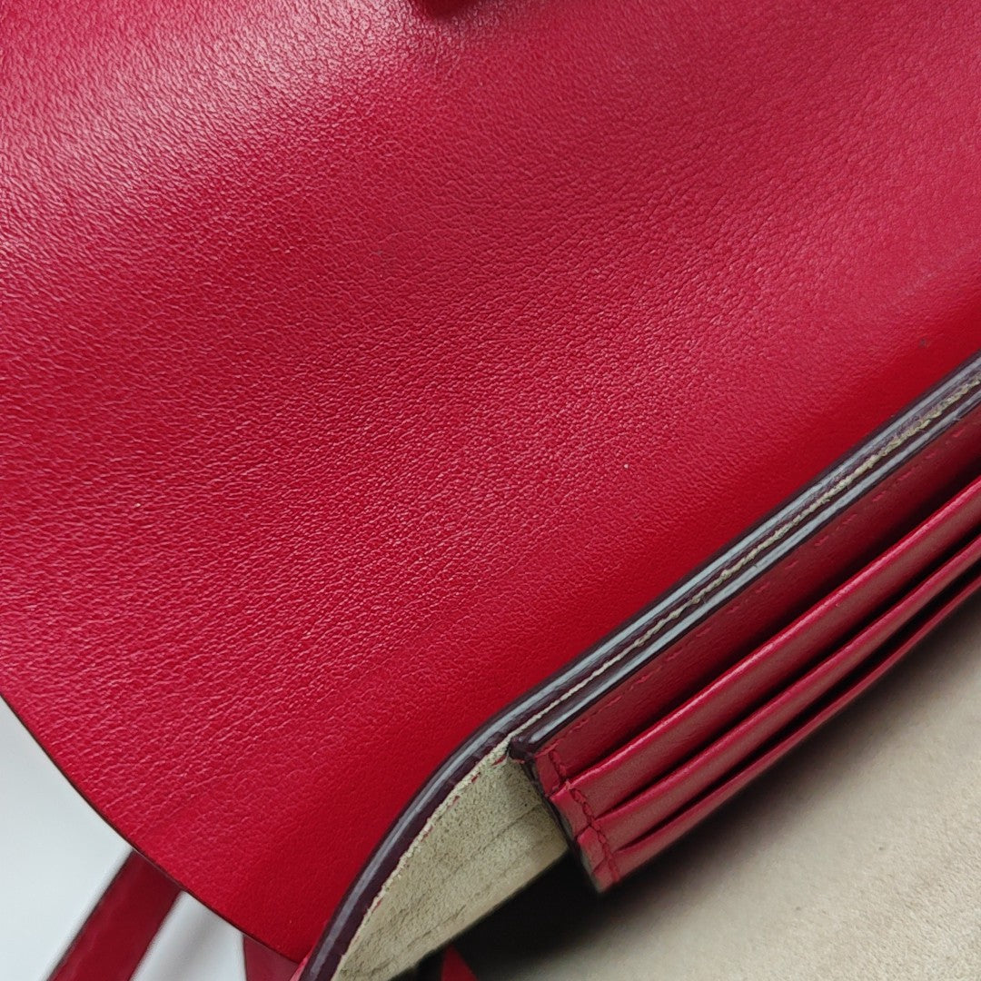 Faye Mini Calfskin Red