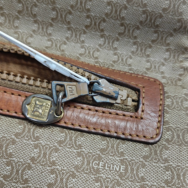 MACADAM CLUTCHES Coated Canvas Beige