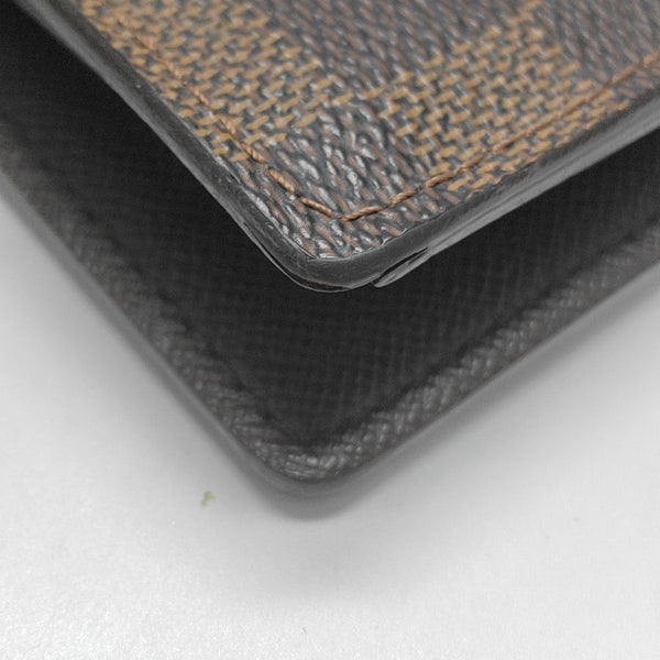 Damier Ebene Coated Canvas Wallet Brown