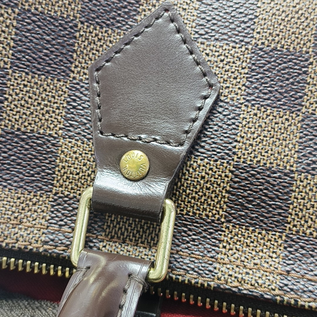 SPEEDY 25 Damier Ebene Coated Canvas Brown