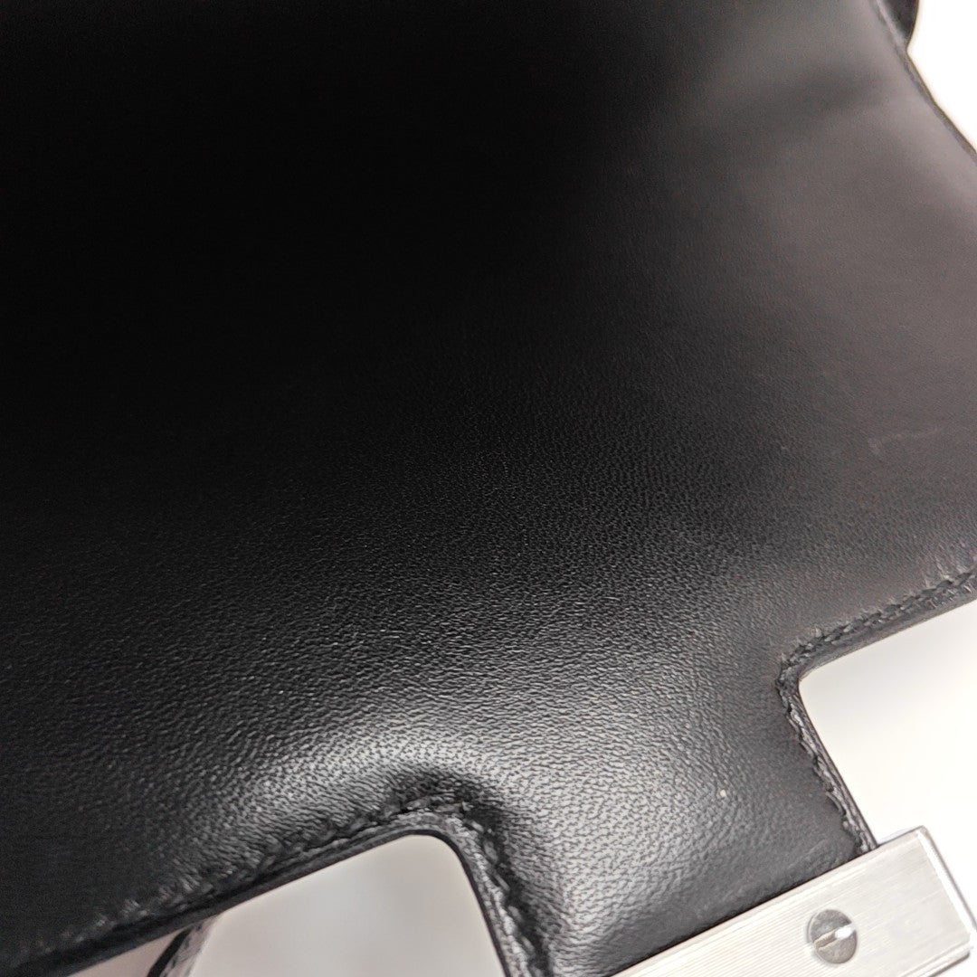 Constance 23 Shiny Porosus Crocodile Black