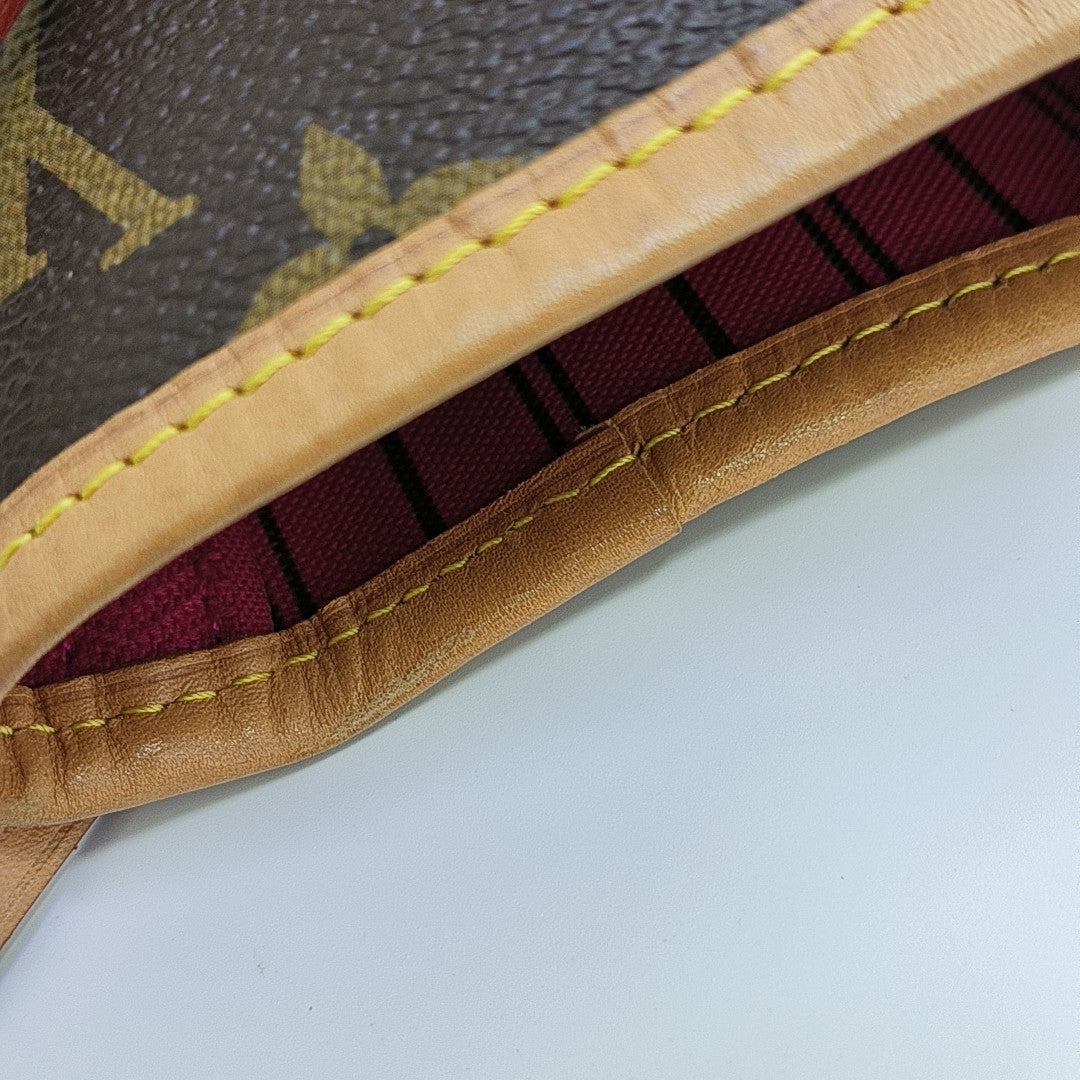 NEVERFULL MM Monogram Coated Canvas Brown
