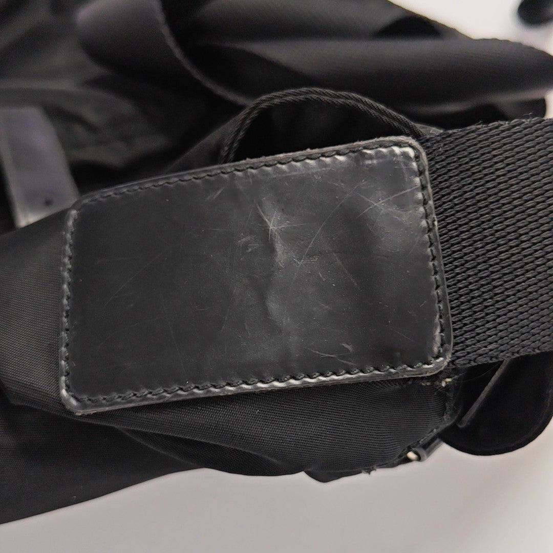 Nylon Shoulder Bag Black