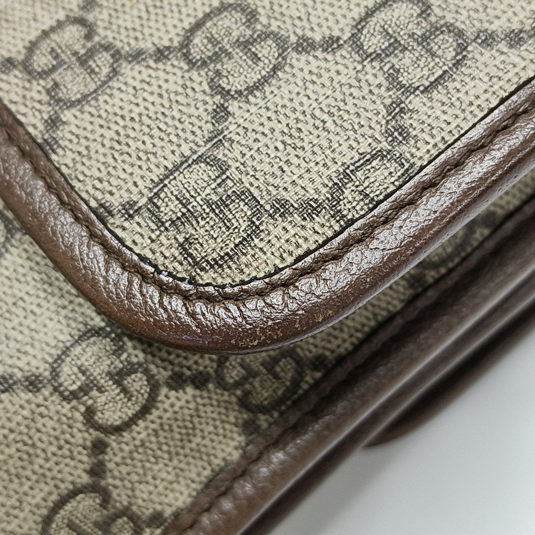 Neo Vintage Small Monogram Coated Canvas Beige