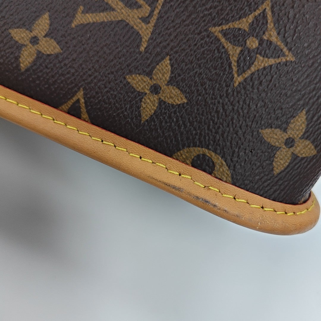 DIANE Monogram Coated Canvas Brown