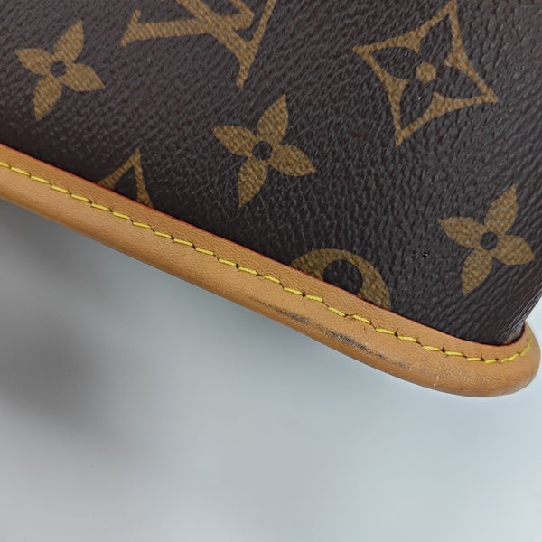 DIANE Monogram Coated Canvas Brown