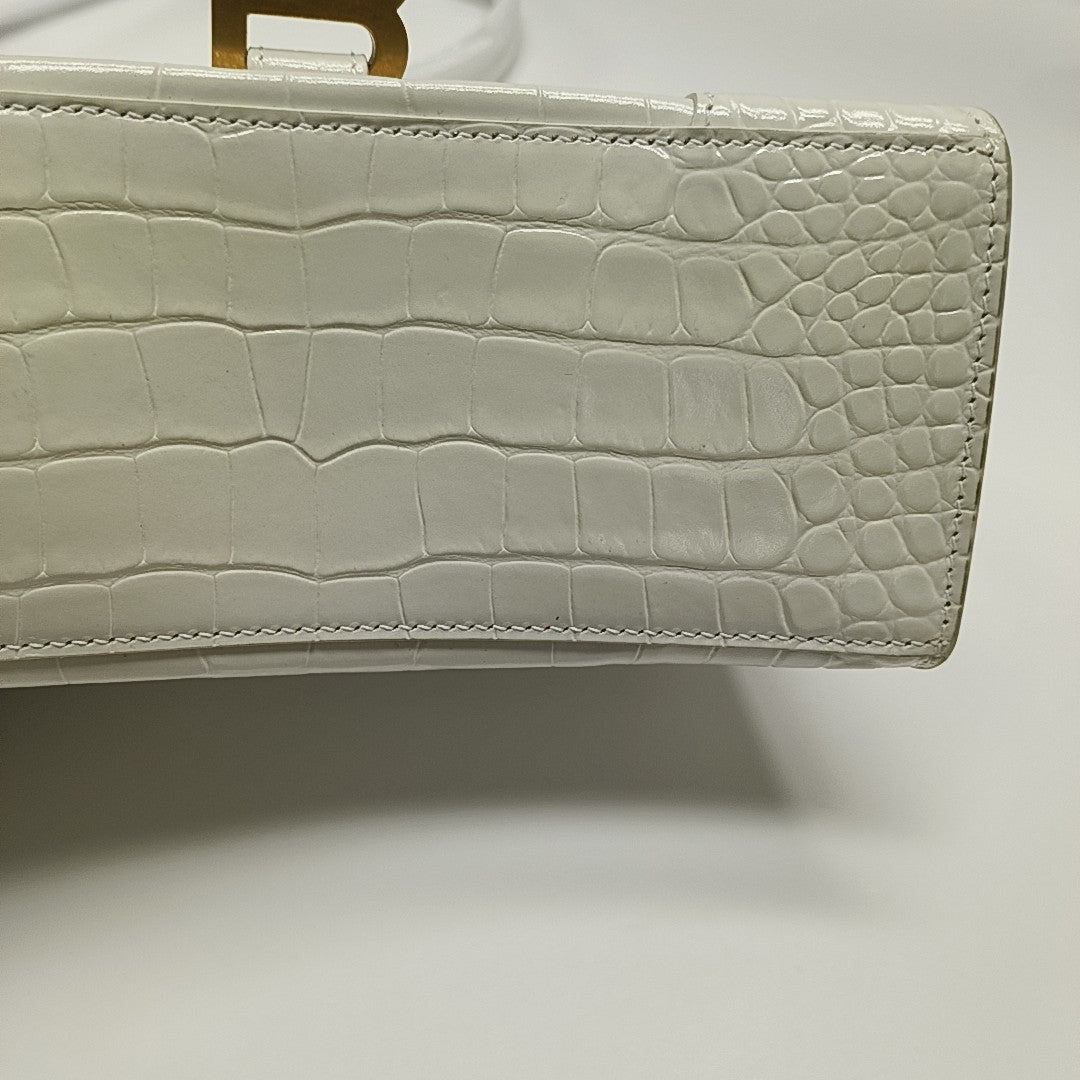 Hourglass S Calfskin White