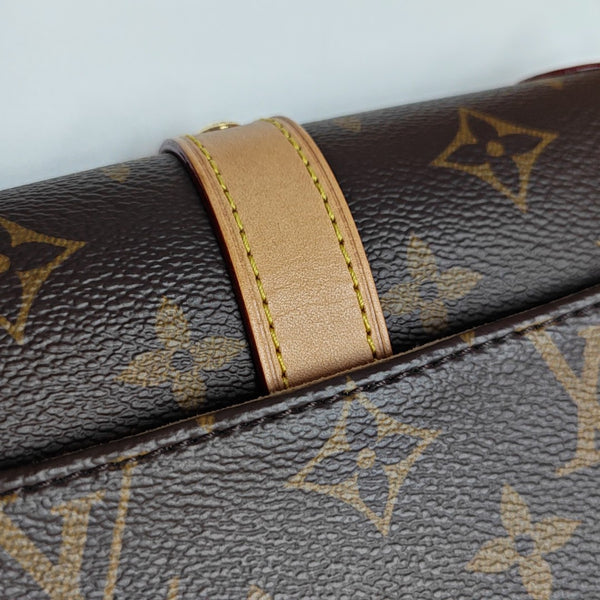 SAUMUR BB Monogram Coated Canvas Brown