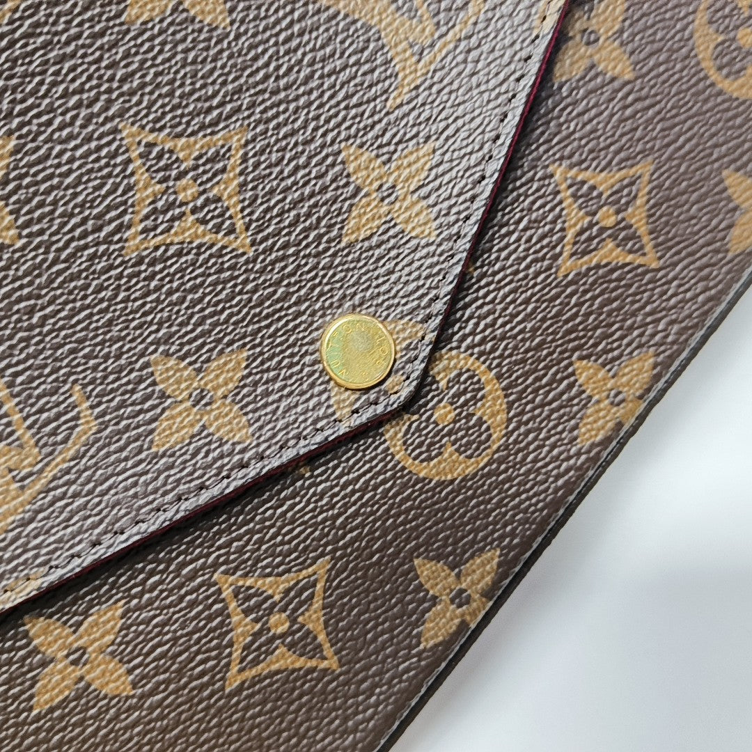 FÉLICIE Monogram Coated Canvas Brown