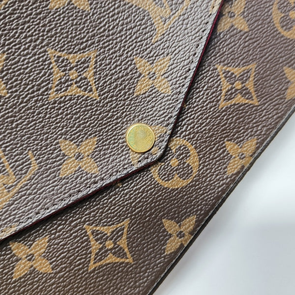 FÉLICIE Monogram Coated Canvas Brown