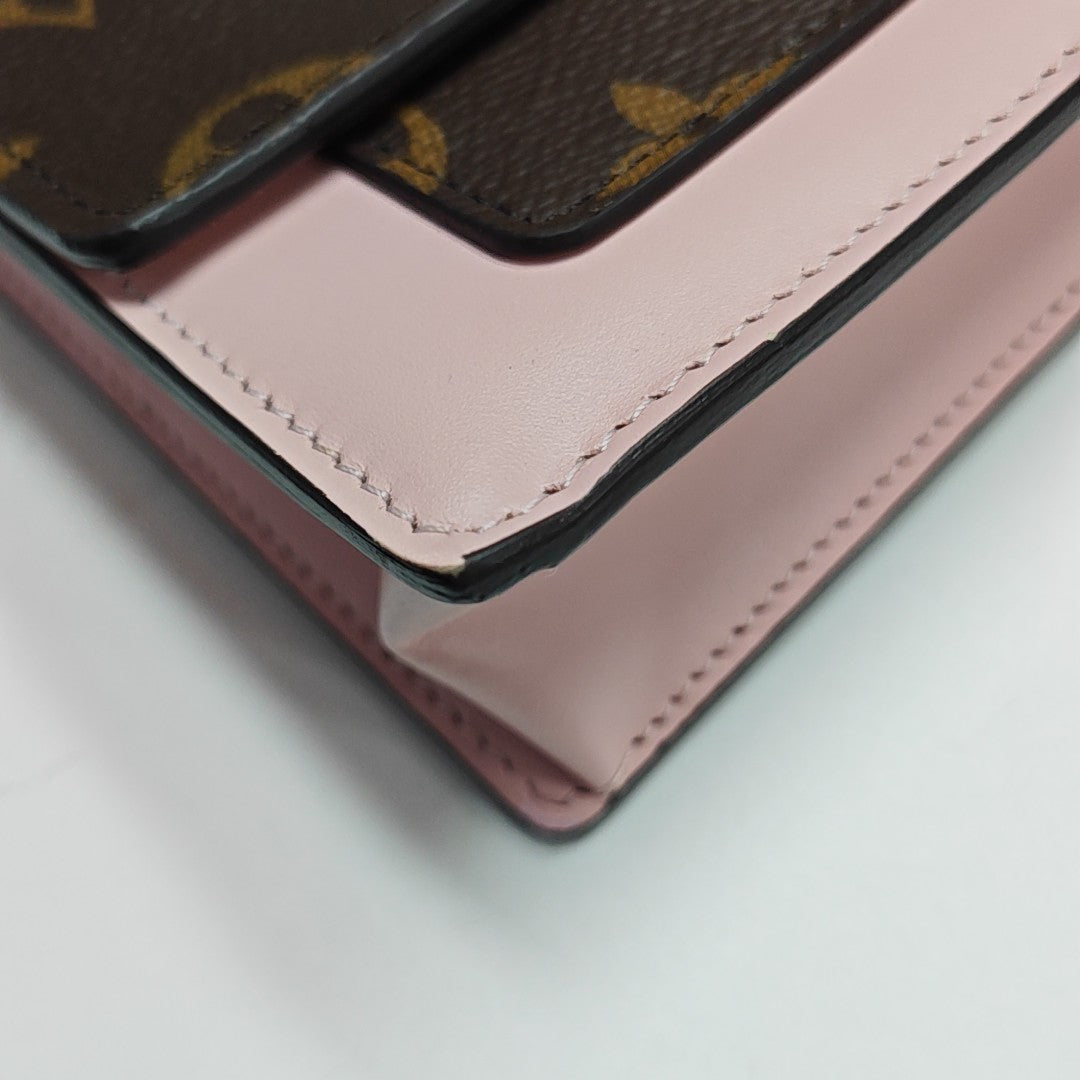 FLORE Monogram Coated Canvas Brown