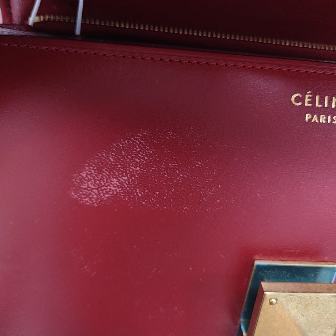 CLASSIC BOX Medium Calfskin Red