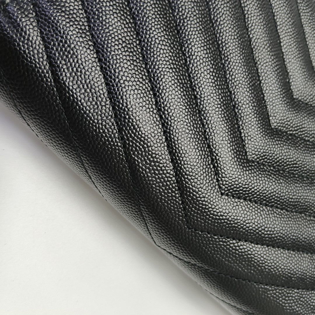 MONOGRAM WOC Chevron Calfskin Black