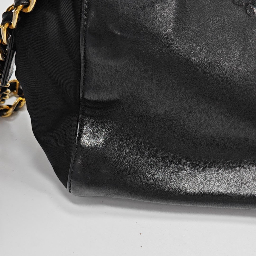 Calfskin Shoulder Bag Black