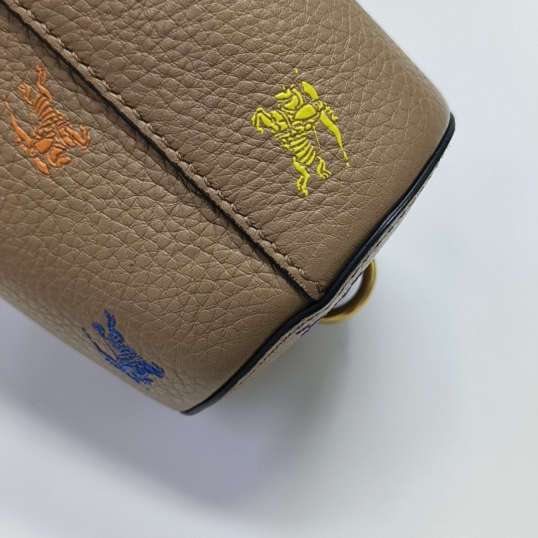 Calfskin Shoulder Bag Brown