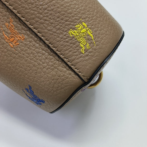 Calfskin Shoulder Bag Brown
