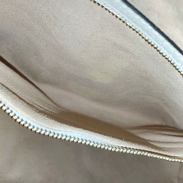 Authenticated pre-owned  Ophidia Medium Calfskin White - Top Handle Bag at Looply