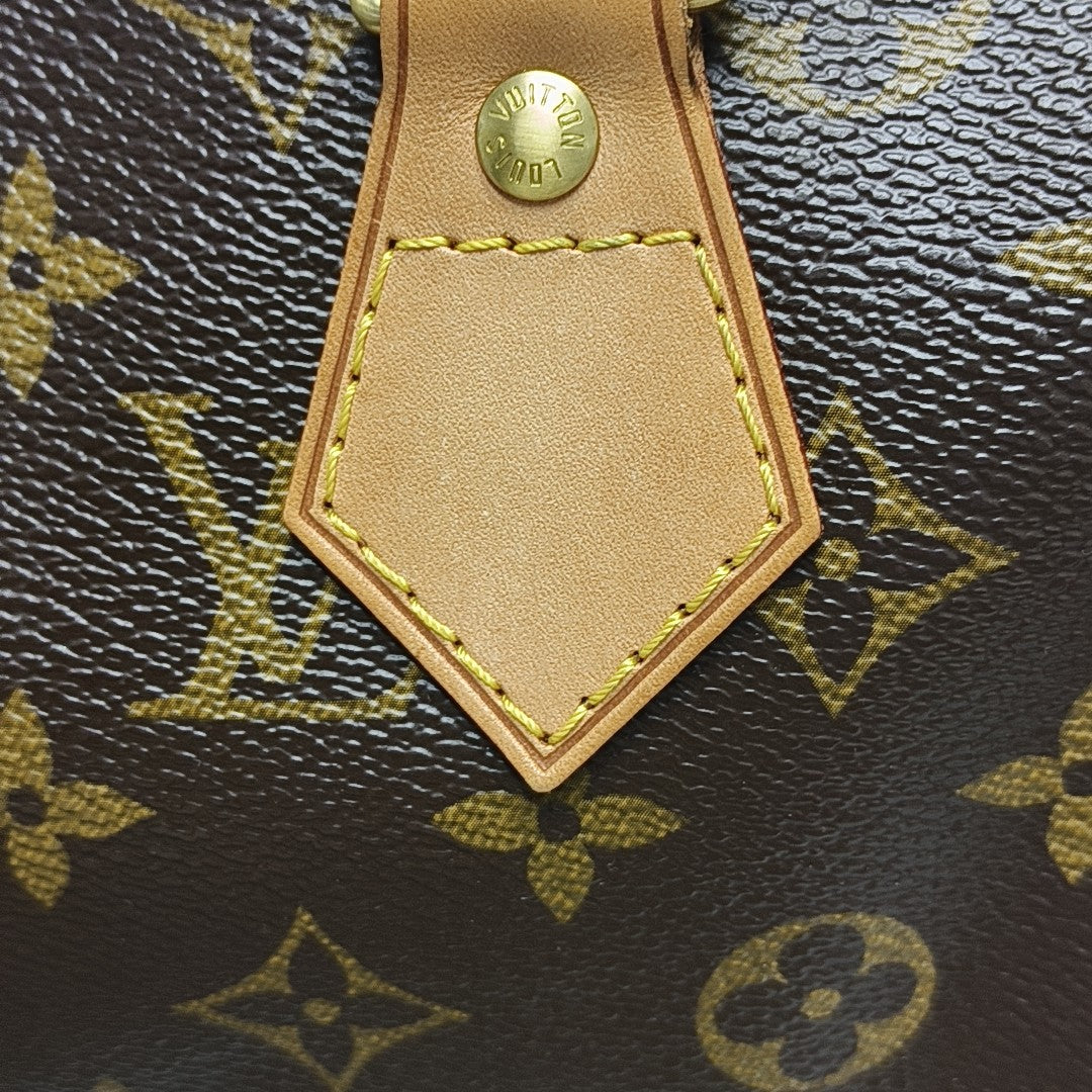 SPEEDY 30 Monogram Coated Canvas Brown