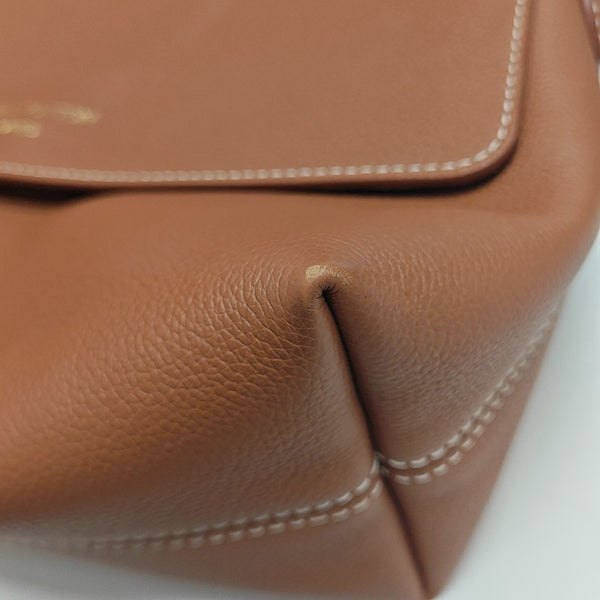 Calfskin Shoulder Bag Brown