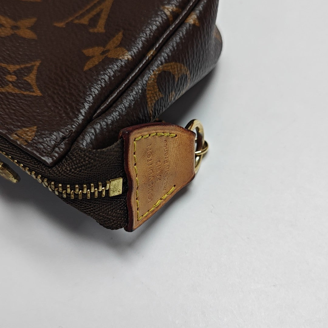 ACCESSOIRES Mini Monogram Coated Canvas Brown