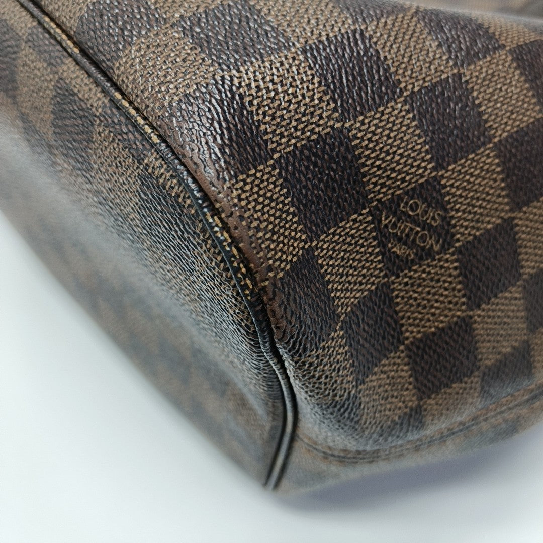 NEVERFULL MM Damier Ebene Coated Canvas Brown