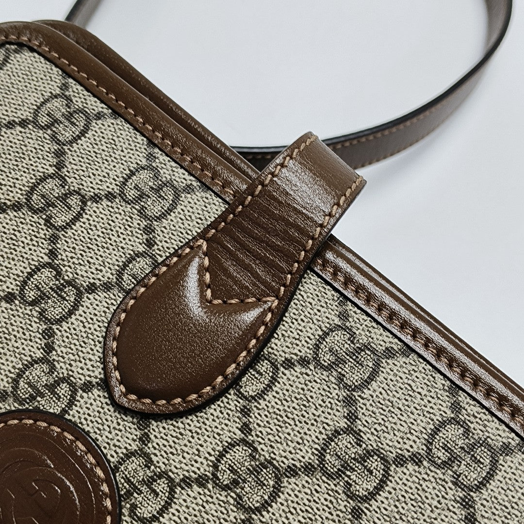 Retro Mini Monogram Coated Canvas Beige