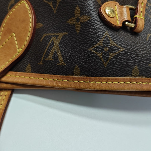 NEVERFULL MM Monogram Coated Canvas Brown