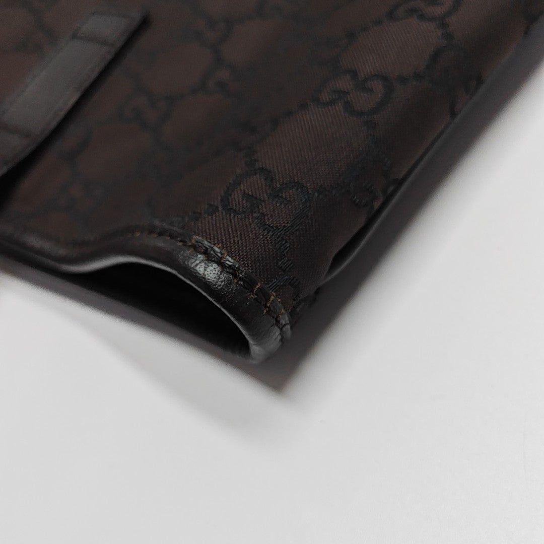 Monogram Nylon Tote Bag Brown