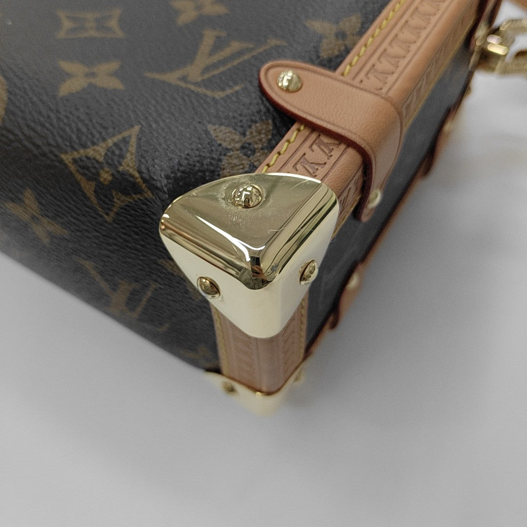 SIDE TRUNK MM Monogram Coated Canvas Brown