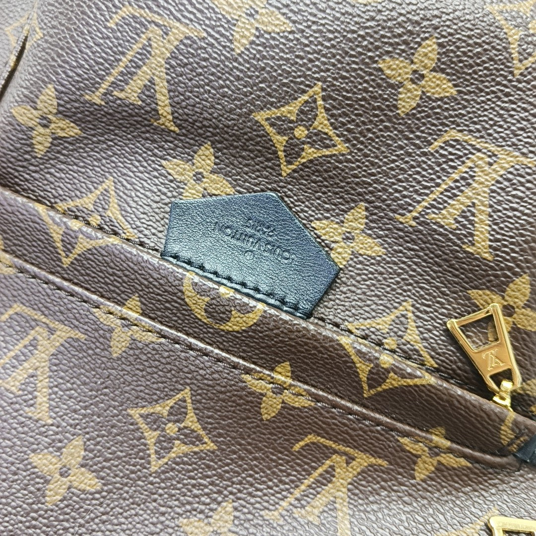 PALM SPRINGS PM Monogram Coated Canvas Brown