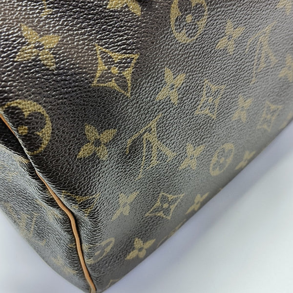 SPEEDY 25 Monogram Coated Canvas Brown