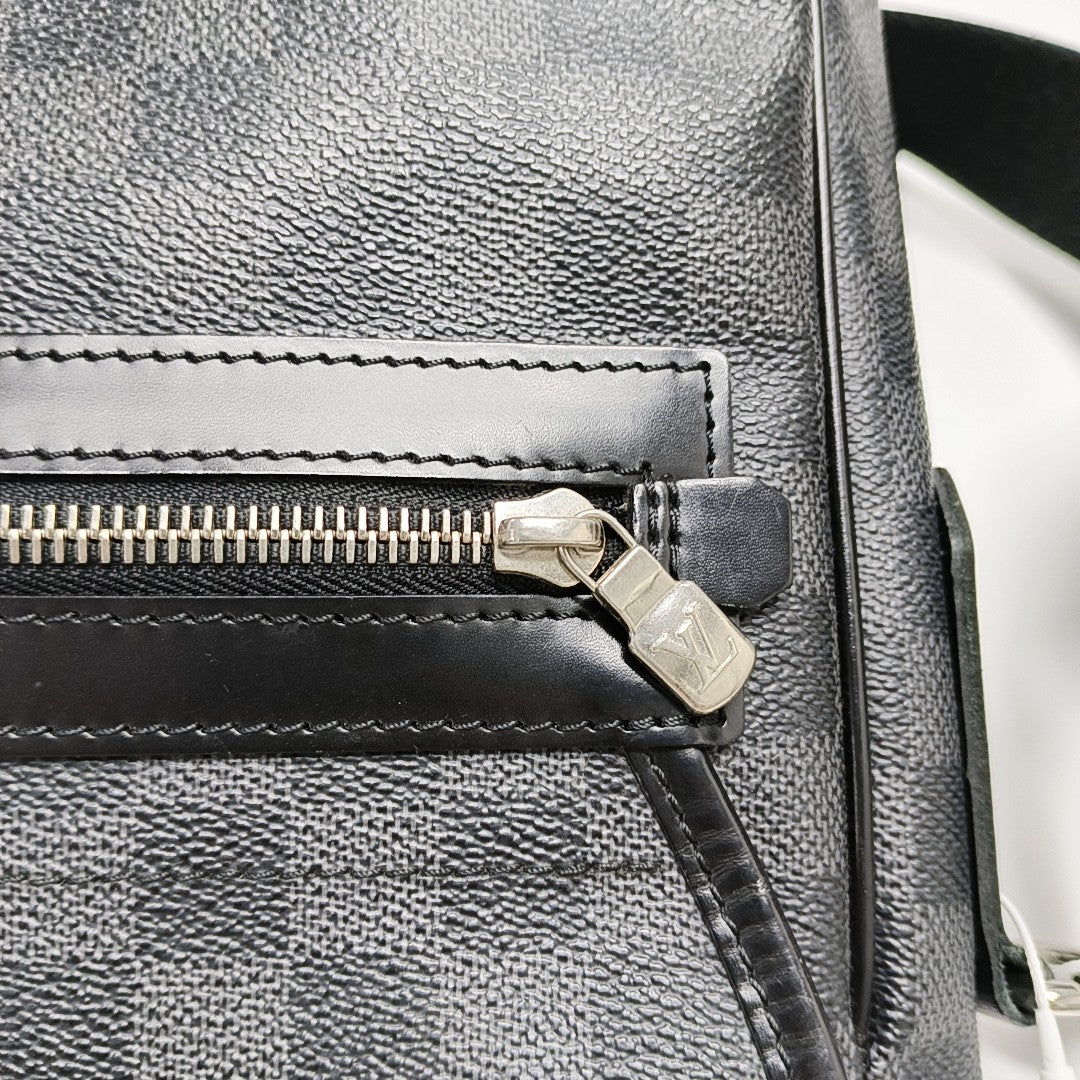 DANIEL Damier Graphite Coated Canvas Gray