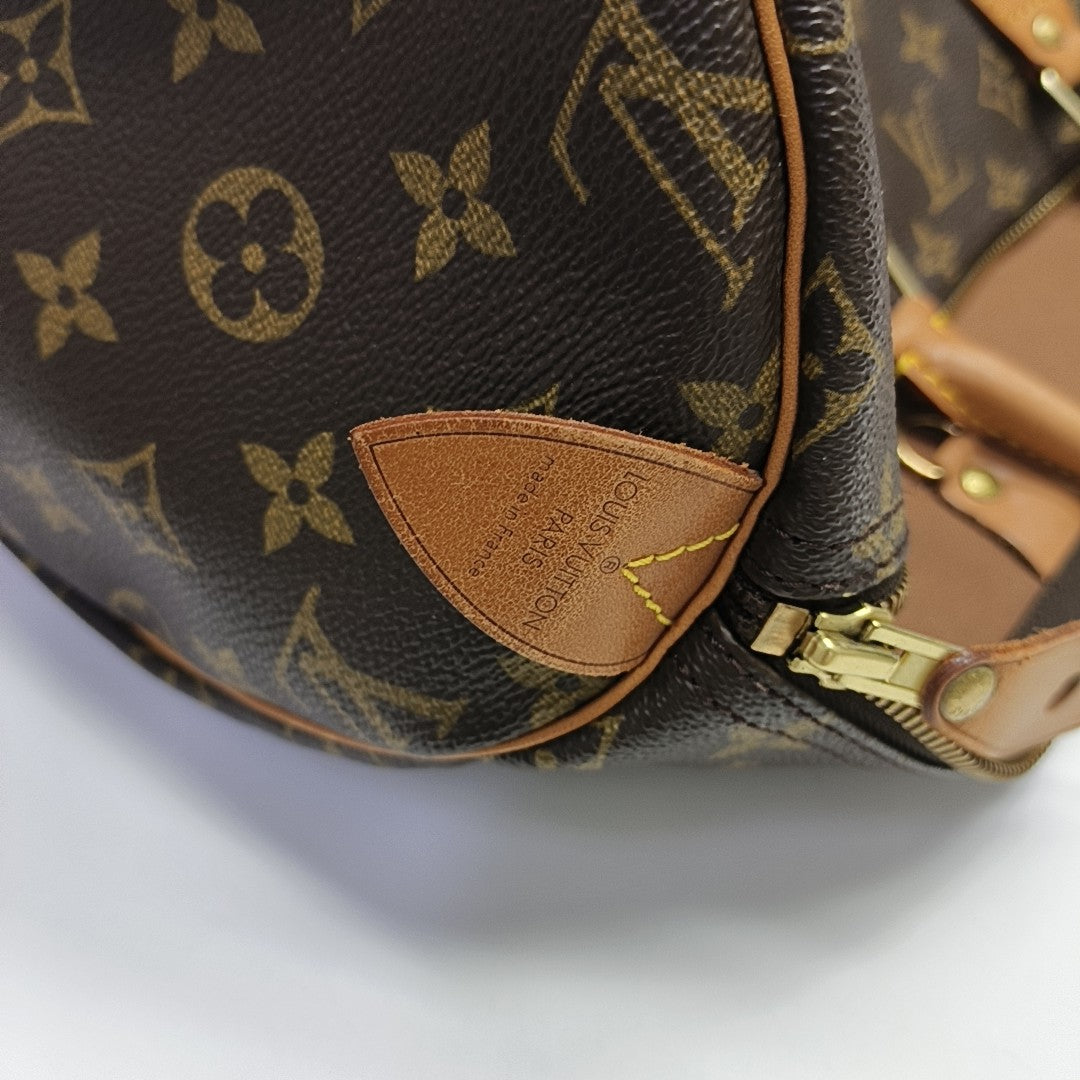 SPEEDY 40 Monogram Coated Canvas Brown