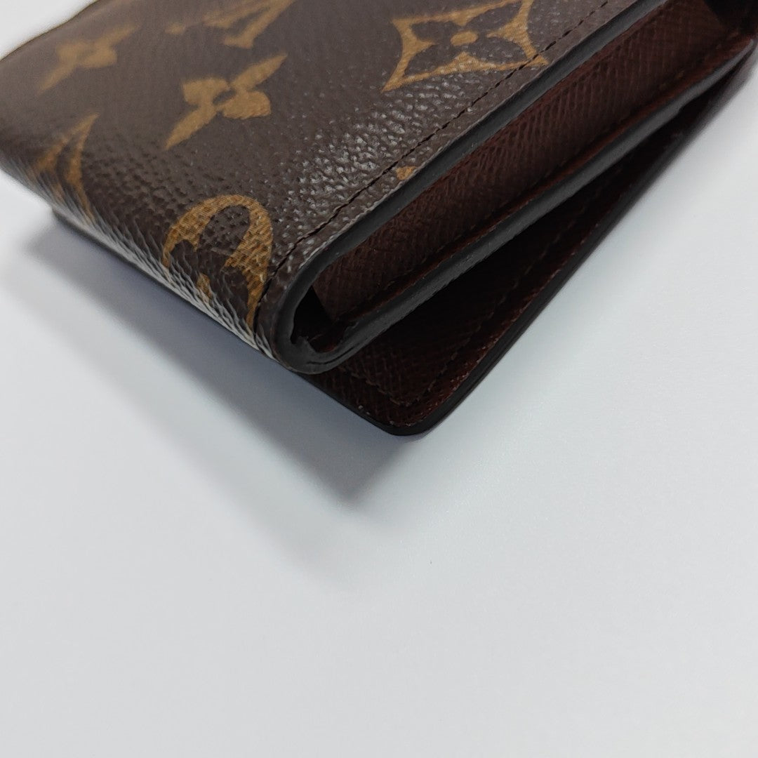 ENVELOPPE Monogram Coated Canvas Brown Card Holder