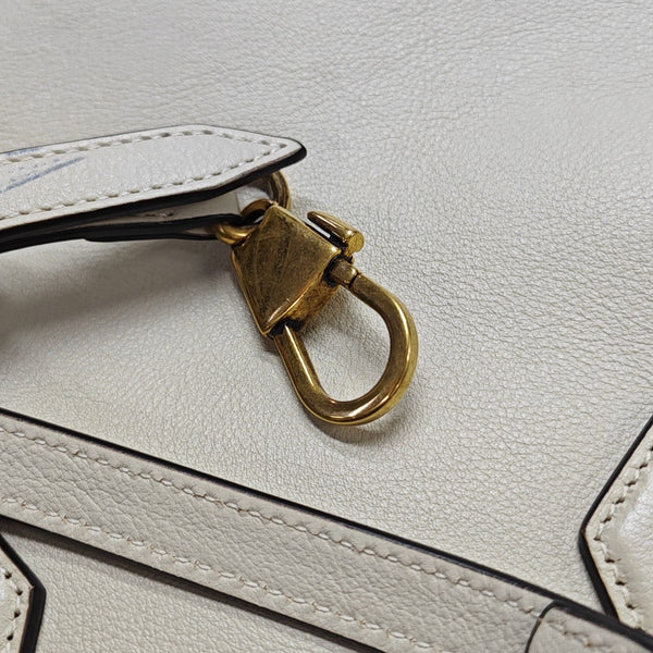 Diana Small Calfskin White